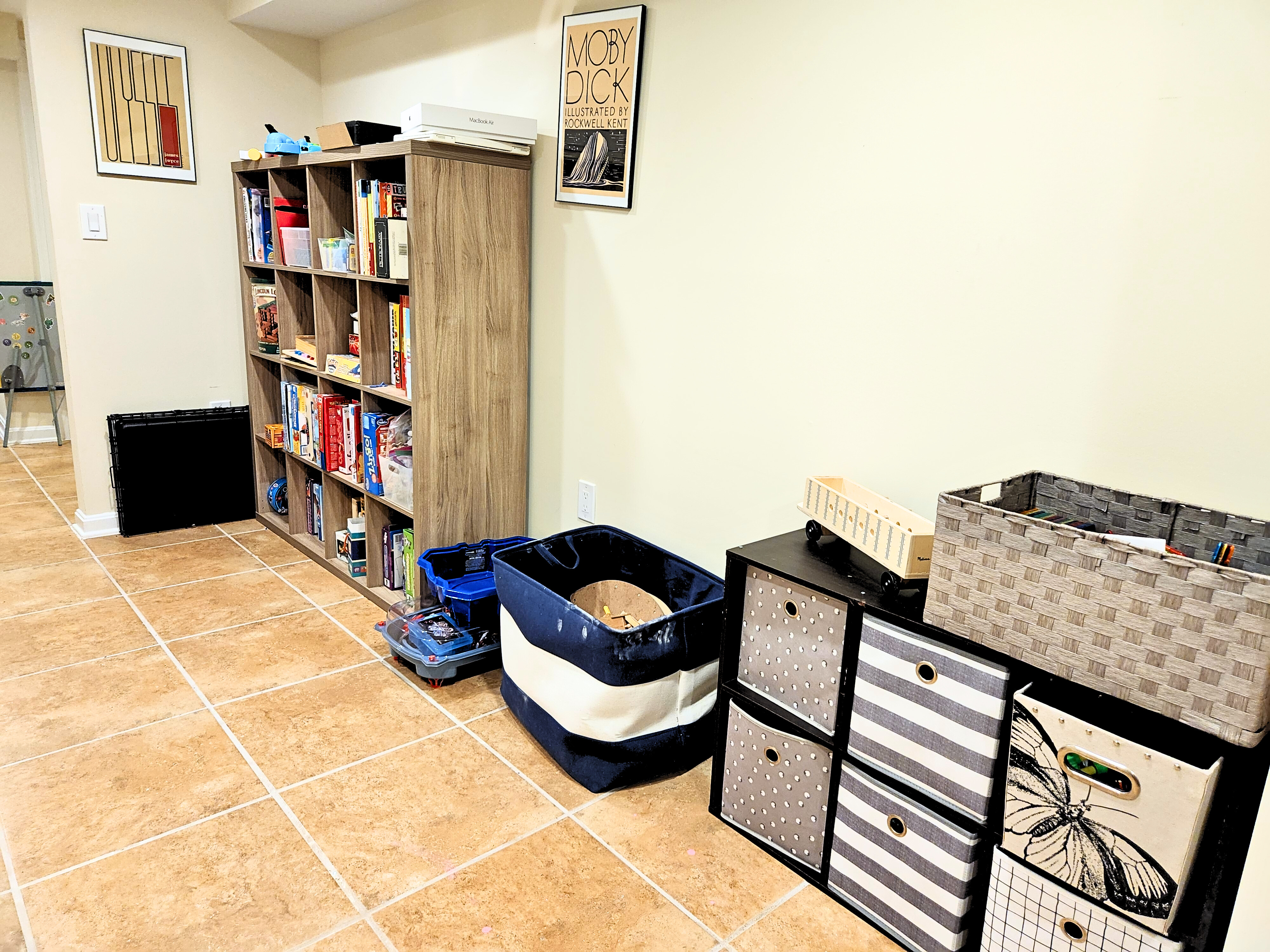 Playroom Den after professional organizing